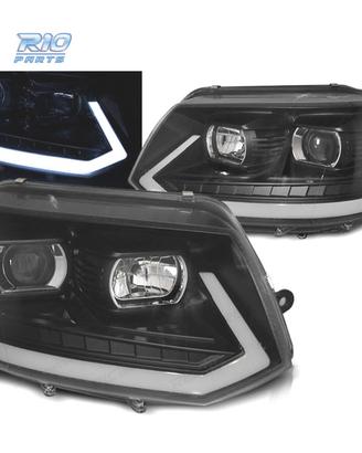 FARI VOLKSWAGEN VW T5 10-15 NERI TUBE LIGHT CON FR