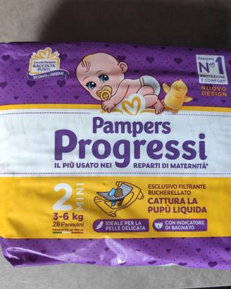 Pannolini Pampers Progressi Taglia 2 (3-6 Kg) 28pz