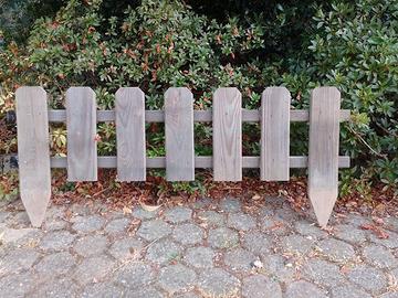Steccato recinzione bassa in legno
