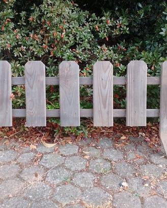 Steccato recinzione bassa in legno