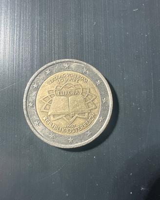 Moneta 2 euro vertrag von rom 50jahre 2007