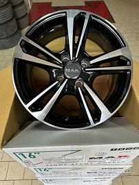 4 CERCHI LEGA 16 X PANDA DOBLO FIORINO MAK EMBLEMA