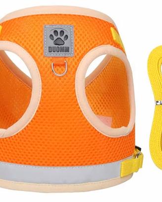 Pettorina con guinzaglio per Cani e Gatti riflette