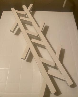 IKEA TJUSIG| 2 appendiabiti da parete 78 cm Bianco