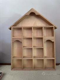 Casetta in legno porta oggetti