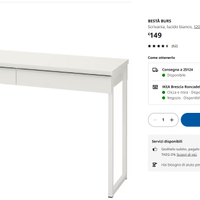 SCRIVANIA E SEDIA CAMERETTA IKEA