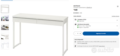 SCRIVANIA E SEDIA CAMERETTA IKEA