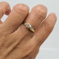 Anello Solitario Damiani 0,18 Ct in Oro 18 kt 