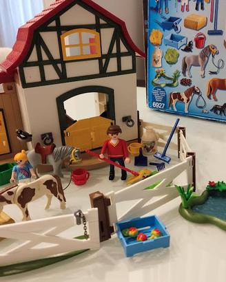 PLAYMOBIL CON SCATOLA  - MANEGGIO DEI PONY