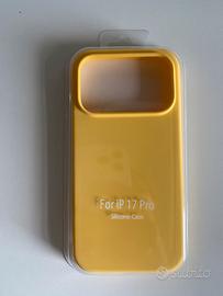 Cover iphone 17 pro giallo silicone nuova