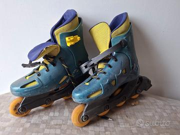 pattini a ghiaccio e rotelle