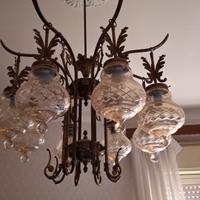 Lampadario in bronzo