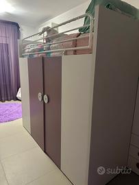 cabina armadio compreso letto 1 piazza