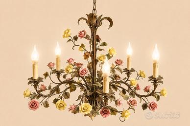 set copleto Lampadario Floreale Fiorentino