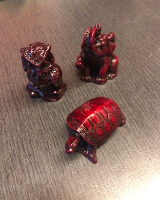Gufo, elefante e tartaruga