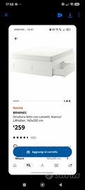 Letto ikea 4 cassetti