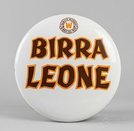 Insegna bottone birra leone wuhrer