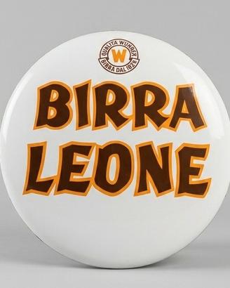 Insegna bottone birra leone wuhrer