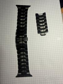 Cinturino in acciaio nero per apple watch