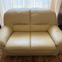 Divani in vera pelle color beige