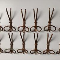 12 Appendiabiti da parete in metallo