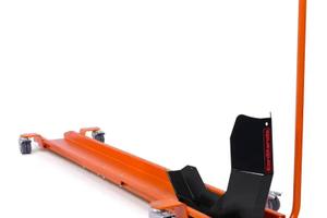 Carrello sposta moto con blocca ruota