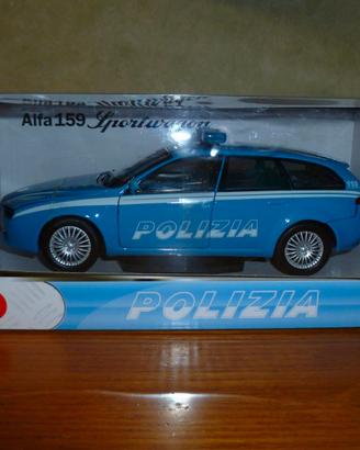 alfa romeo 159 sportwagon polizia 1/24 mondomotors