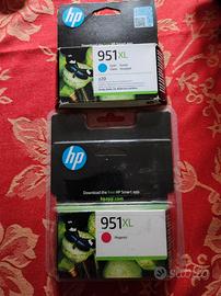 cartucce stampante hp 951 xl cyan e magenta