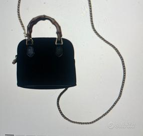 Borsa convertible bamboo top handle