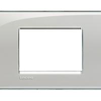 15 PEZZI placca quadra 3 moduli - grigio ghiaccio