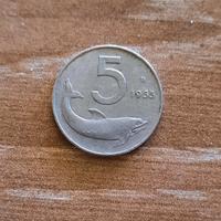 moneta da 5 lire 
