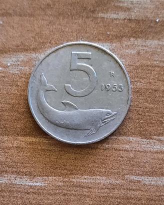 moneta da 5 lire 
