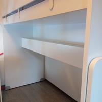 Letto a soppalco scorrevole