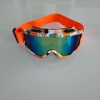 Maschera sci/snowboard Arancio-Bianco Nuova