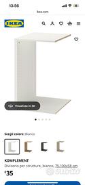 Divisore per Ikea Pax più mensola e vassoio scorre