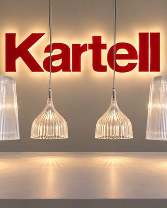 4 LAMPADE A SOSPENSIONE KARTELL ORIGINALI