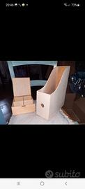 Contenitori in legno grezzo da rifinire