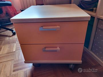 comodino 2 cassetti