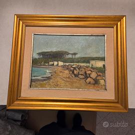 Dipinto Olio su Tela Franco Serretti 1986
