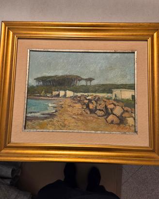 Dipinto Olio su Tela Franco Serretti 1986