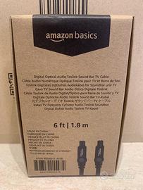 AmazonBasics Cavo audio ottico Toslink digitale