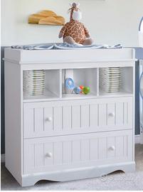 Fasciatoio Neonato con Cassettiera