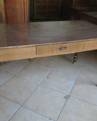 VECCHIO TAVOLO SCRITTOIO IN ABETE 160x76 CM