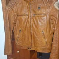 BLAUER GIUBBOTTO PELLE