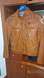 BLAUER GIUBBOTTO PELLE