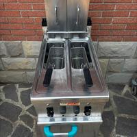 Friggitrice professionale a 2 vasche da 12 litri