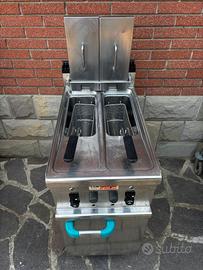 Friggitrice professionale a 2 vasche da 12 litri