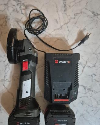Flessibile wurth +2 batterie4.0ah + caricabatterie