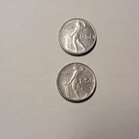 2 monete rare mini  lire 50 del 1990 e 1991