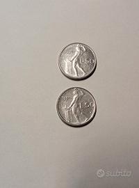 2 monete rare mini  lire 50 del 1990 e 1991